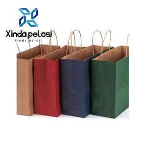 Automated Luxury Paper Shopping Bag Making Machines 380V Easy To Operate