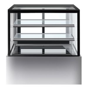 1800mm Two Layers Refrigerated Cake Cabinet Fan Forced Ventilation
