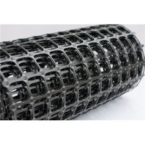 Plastic Mesh Grid Biaxial Geogrid Made Of Polypropylene (PP) For Soil Stabilizer