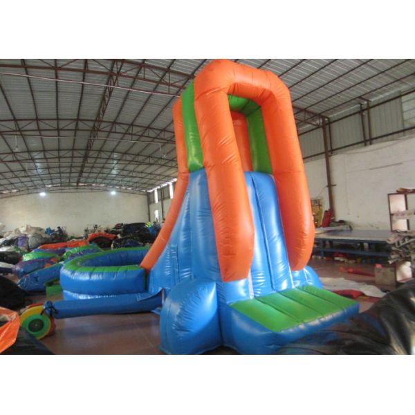 Simplest inflatable water slide inflatable short slide with pool for children outdoor water slide