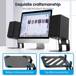 Speaker Stands Bracket for Plating Desk Audio Stand Laptop Speaker Studio