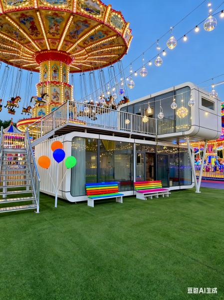 Portable Apple Capsule House with 1000kg Load Capacity 12 KW Power and One Room