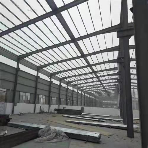Q245B Agricultural Industrial Steel Buildings Gray Single Span PEB Shed