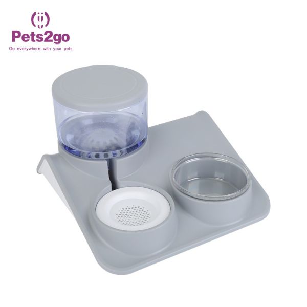 Stainless Steel Silicone 500g Pet Comfort Feeding Bowls