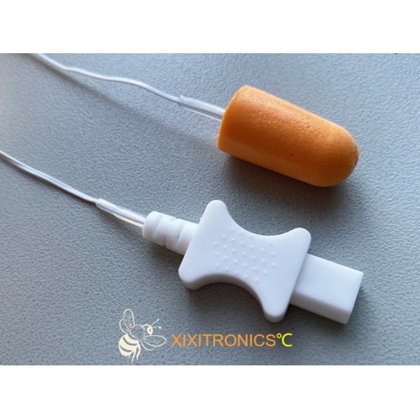 Buy Disposable Ear Canal Medical Tympanic Temperature Probe Soft Memory-cell Foam With Consistent Dimensions HF416 Series at wholesale prices