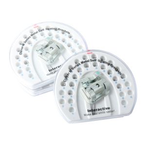 Active Self Ligating Roth MBT Bracket 1G 0.022 0.018 Inch No Hook 3 WH 345 WH