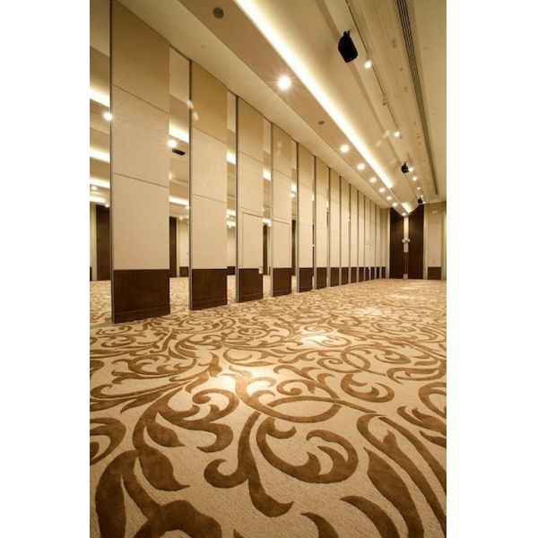 Multi Color Sliding Folding Conference Room Partition Walls Aluminium Metal Type