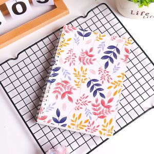 White Pages One Subject Page Layout Spiral Hardcover Notebook with 100 Pages