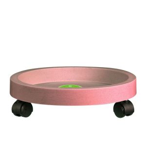 33.4cm Polypropylene Flower Plant Pot Base Saucer With Wheels