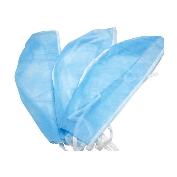 Buy Biodegradable Disposable Surgical Bonnets Polypropylene Nonwoven With Band Strap at wholesale prices