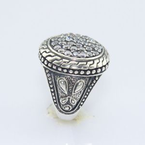 Designer Jewelry 925 Sterling Silver Ring with Cubic Zircon(R39)