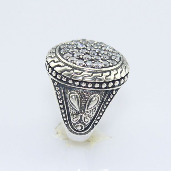 Designer Jewelry 925 Sterling Silver Ring with Cubic Zircon(R39)