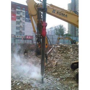 Quality Excavator Mounted Hard 12 M Rock Drilling Rig for sale