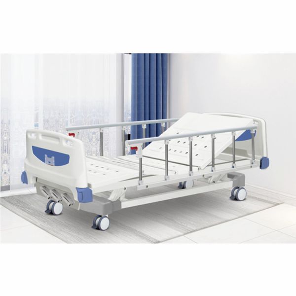 Buy Three Function Manual Crank Medical Hospital Bed Adjustable Height at wholesale prices