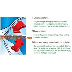 pouch inequilateral double track press lock watertight zipper, food storage