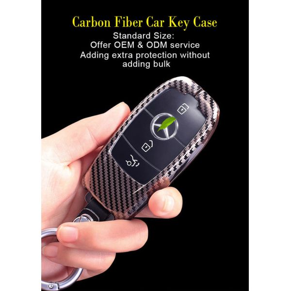 3K Carbon Fiber Car Key Case