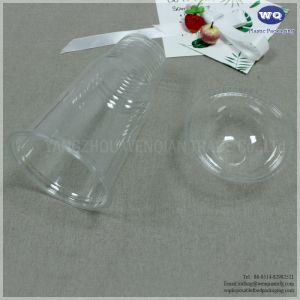 32 Oz Transparent PET Cups With Lid For Coffee, Cold Drinks, Party, Plastic