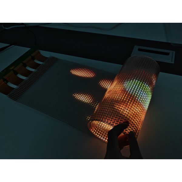 RGBW P6 DC5V Flexible Transparent LED Film Display Screen For Shopping Mall