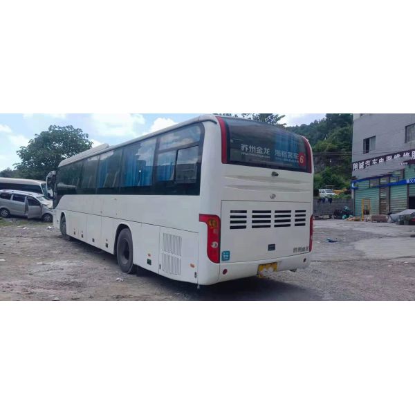 Used Coach Bus Model KLQ6129 Used Higer Bus 53 Seats Good Passenger Bus Double Doors Steel Chassis Low Kilometer