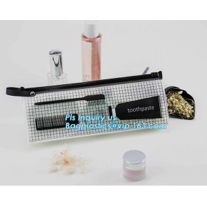 Flat Pouch Bag Type Clear PVC Plastic Slider k bag, swimwear packaging eva bags