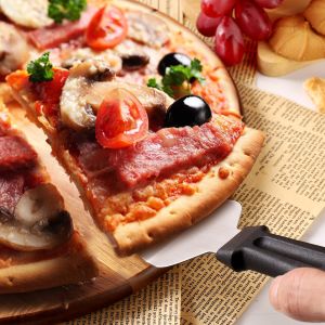 Kitchenware Round Pizza Paddle Acacia Wood Pizza Cutting Board