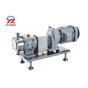 Sanitary Feeding Rotary Lobe Pump High Viscosity With Heat Jacket