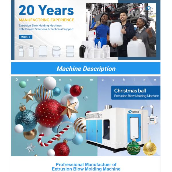 Christmas Ball HDPV LDPE PP Plastic Blow Molding Machine