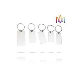 4mm Thickness Free Engraving SS304 Custom Shaped Keychains