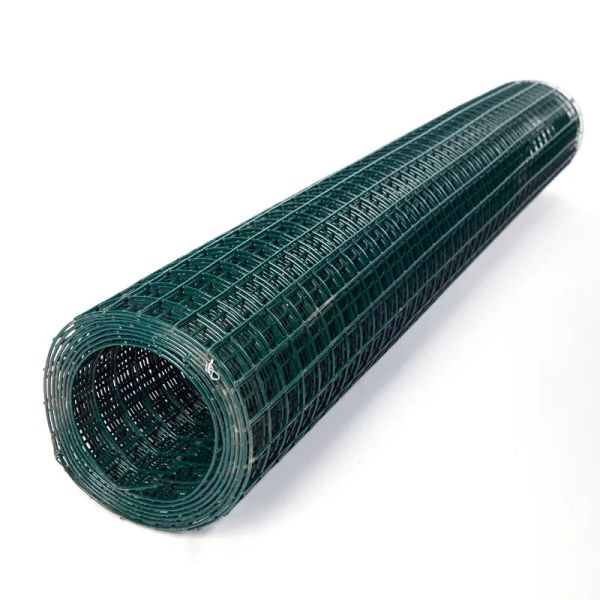 Green Customizable 2x2 Welded Wire Mesh Fence Panels Pvc Welded Wire Mesh Fence