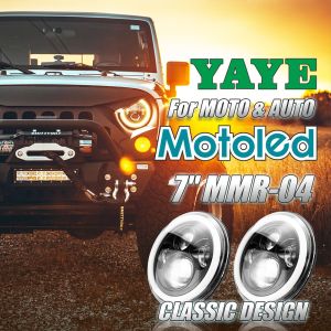 7 Inch Motorcycle LED Headlight 6500LM 6500K for Harley Davidson with Aviation