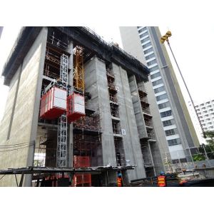SC160/160 Building Construction Hoist 96m/Min Construction Hoist Elevator