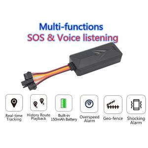 95VDC Audio 4G GPS Tracker MTK GSM TCP Hidden Oil Electricity Cut Off