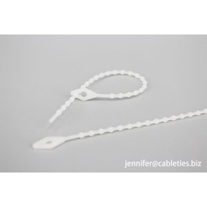 Quality 100mm UL approved 94V-2 adjustable knot ball bead plastic nylon cable ties zip ties for sale