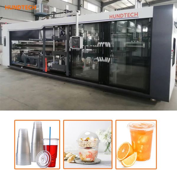 Buy 3KW Servo Feeding Disposable Cup Making Machine 120mm Depth Bowl Tray at wholesale prices