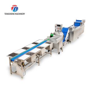 Automatic Vegetable And Fruit Production Line Selection Cutting And Washing