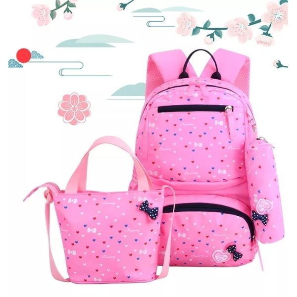 Backpacks For Girls School Cute Kids Backpack Bookbags Insulated Lunch Box Set Bag