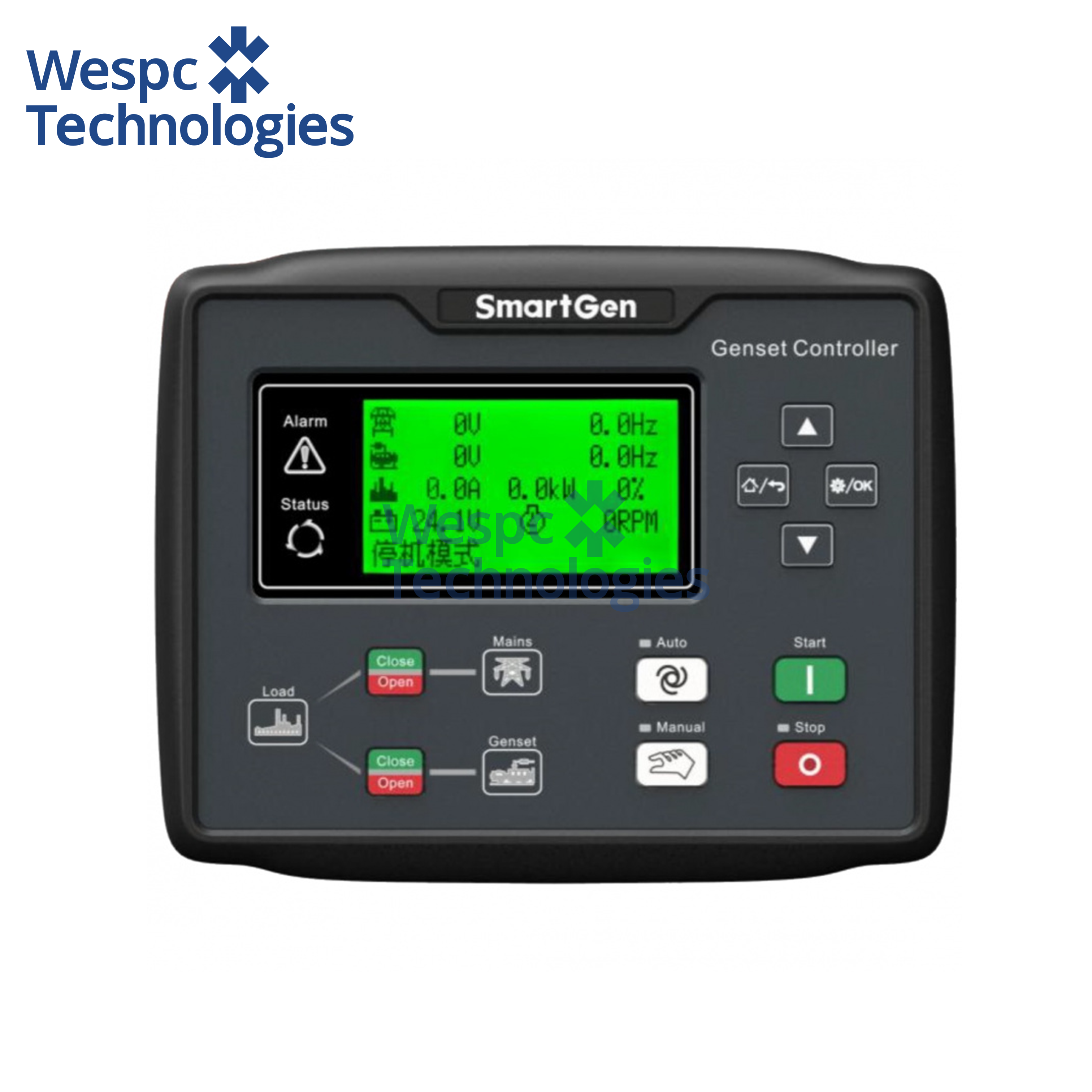 China WESPC Original Smartgen HGM6120CAN Diesel Genset AMF Control Module on sale