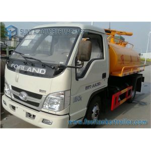 China Foton Forland Vacuum Suction Fecal Tank Sanitation Truck 4x2 2000L on sale