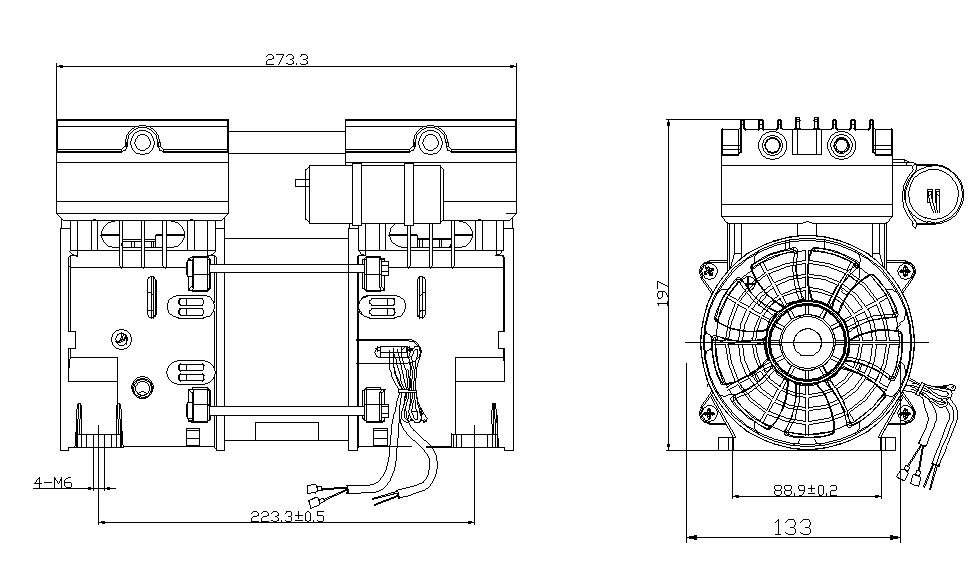 560W Oil Free Dental Compressor GSE Optical Ozone Air Compressor Pump