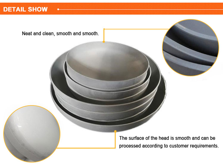 ANSI Grade 2 Titanium Torispherical Dish End Sandblasting