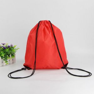 Anti Bacterial PP Reusable Drawstring Bag 125gsm Drawstring Eco Bag Purple