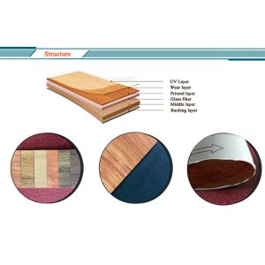 Anti Slip Grey LVT Flooring 2mm Commercial Vinyl Plank Flooring