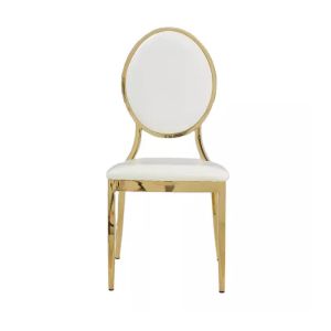 Leisure Furniture Iron Plated Gilded Chairs Customized Color anticorrosion