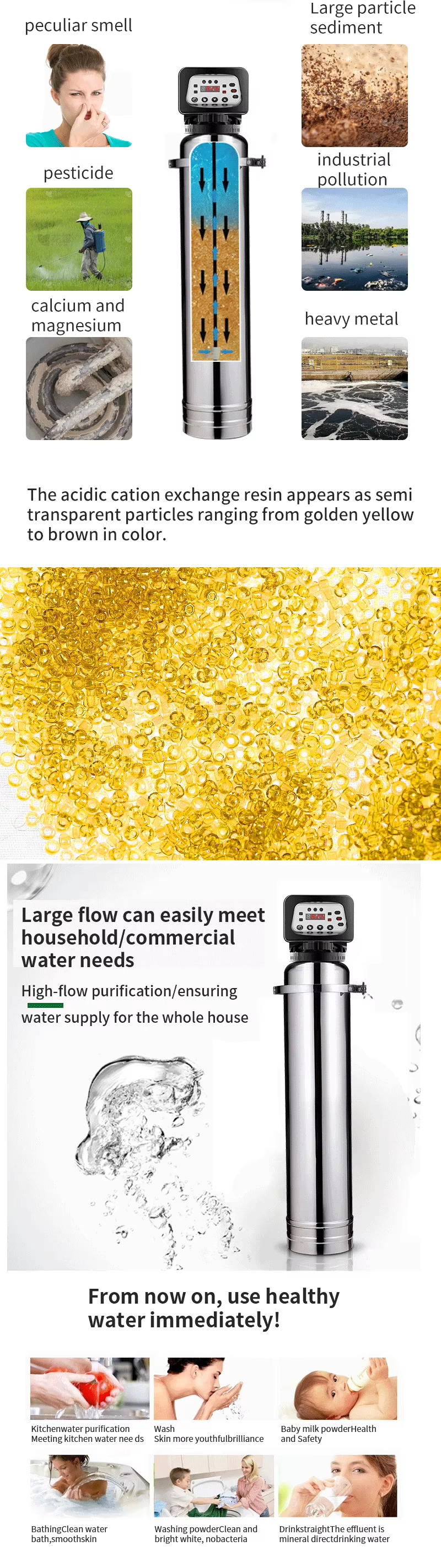 Automatic Ion Exchange Resin Hard Water Filter Plant Softener Filtration Systems Treatment Water Filter