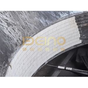 Wear resistant ceramics used in fan impeller Dovetail slot type wear-resistant