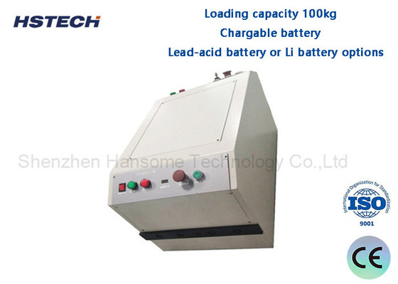 Loading Capacity 100kg Chargable Battery Automatic Guided Vehicles With Transfer