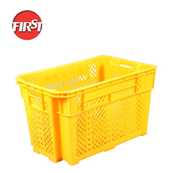 Buy Custom NO Foldable Plastic Crates Organized Transportation Coloured 630x445x345mm at wholesale prices