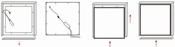 LED Recessed Ceiling Panel Lights 300 X 1200MM For Commercial Appliance 36 Watt