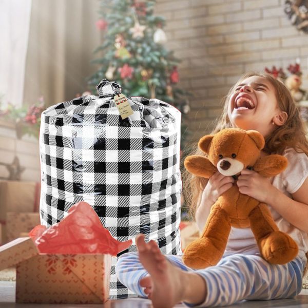 Reusable 36x56" Jumbo LDPE Christmas Gift Wrapping Bags