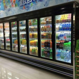 R22 Refrigerator Multideck Open Chiller With Customized Size / Vegetable Display